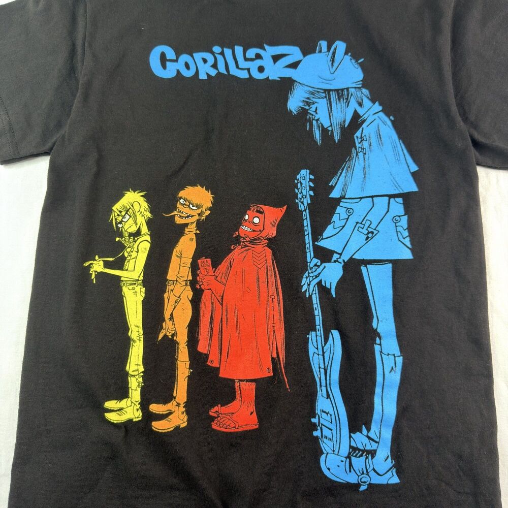 gorillaz band members graphic artist tee shirt black heavyweight small - Picture 5 of 9